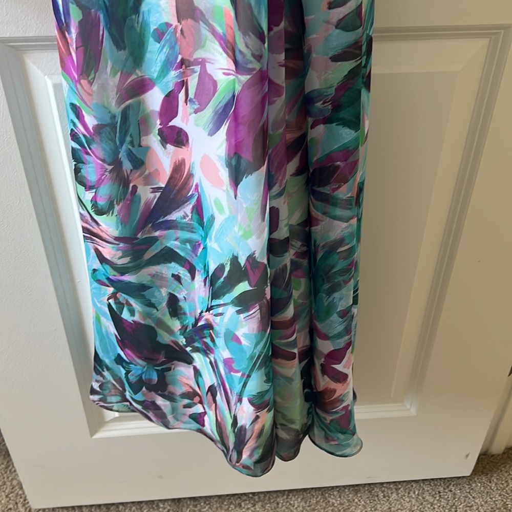 Multi Color Gown With Side Cutouts - image 2